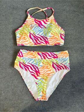 Joe Fresh Zebra Print High waisted Bikini medium